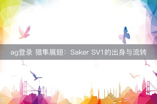 ag登录 猎隼展翅：Saker SV1的出身与流转