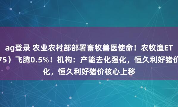 ag登录 农业农村部部署畜牧兽医使命！农牧渔ETF（159275）飞腾0.5%！机构：产能去化强化，恒久利好猪价核心上移