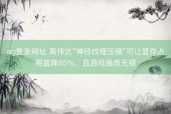 ag登录网址 英伟达“神经纹理压缩”可让显存占用直降85%，且游戏画质无损