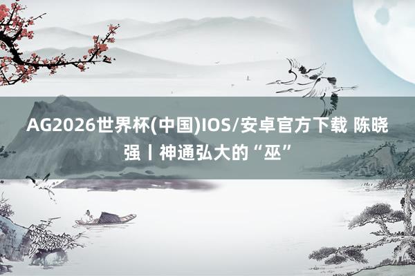 AG2026世界杯(中国)IOS/安卓官方下载 陈晓强丨神通弘大的“巫”