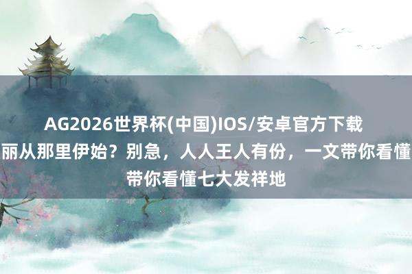 AG2026世界杯(中国)IOS/安卓官方下载 华夏好意思丽从那里伊始?别急,人人王人有份,一文带你看懂七大发祥地