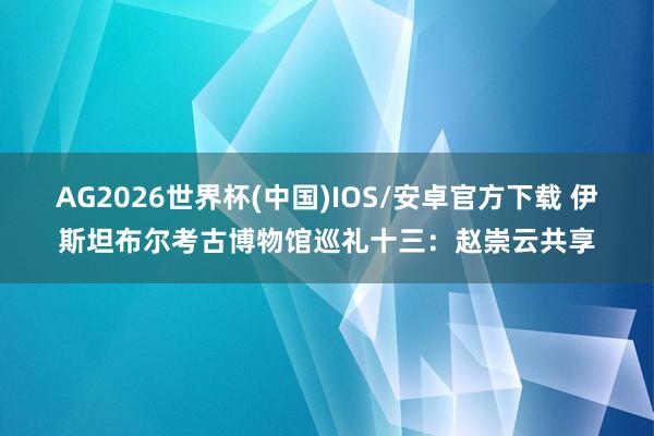 AG2026世界杯(中国)IOS/安卓官方下载 伊斯坦布尔考古博物馆巡礼十三：赵崇云共享