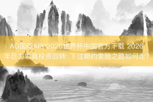 AG国际APP2026世界杯中国官方下载 2026年巨力索具投资回转: 下过期的索赔之路如何走?