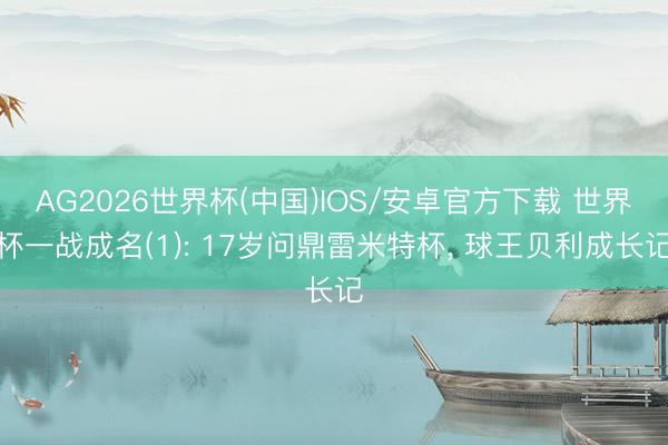AG2026世界杯(中国)IOS/安卓官方下载 世界杯一战成名(1): 17岁问鼎雷米特杯， 球王贝利成长记