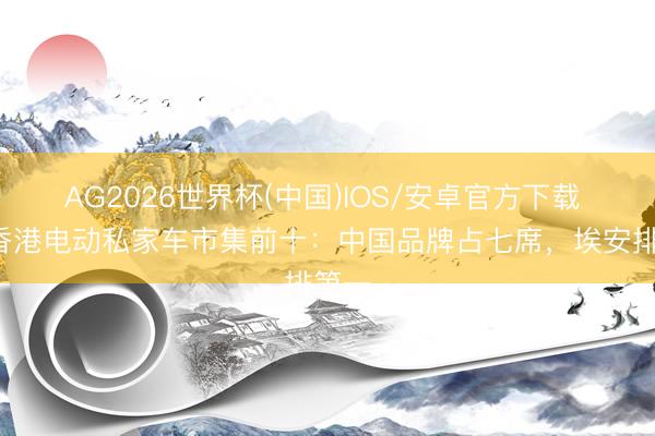 AG2026世界杯(中国)IOS/安卓官方下载 4月香港电动私家车市集前十：中国品牌占七席，埃安排第一